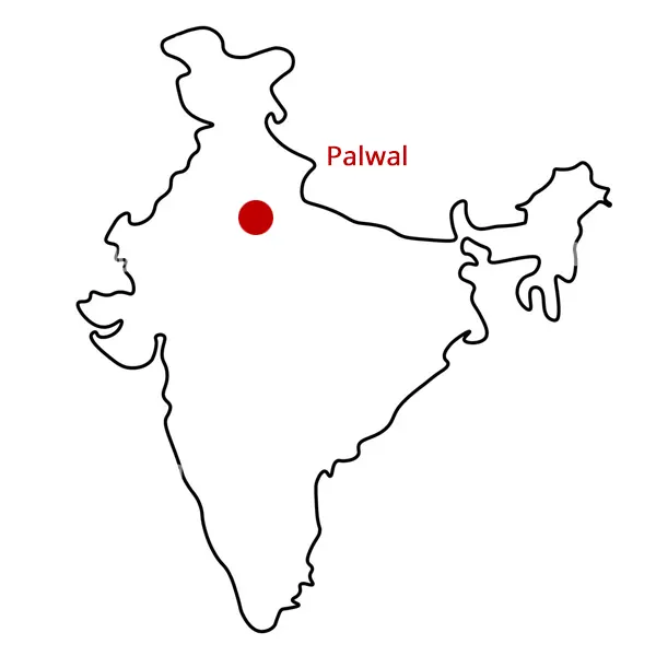 Map Palwal